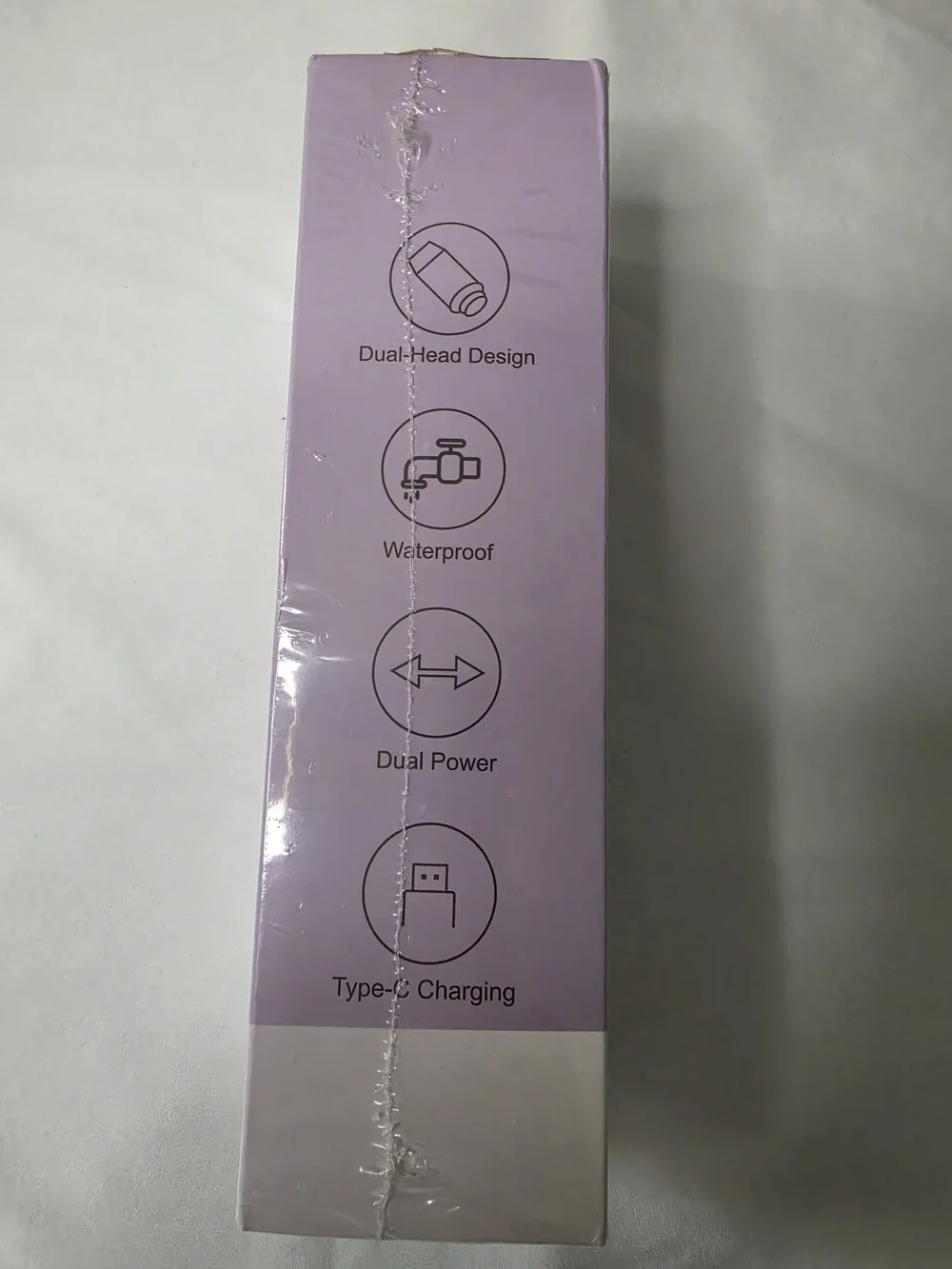 New Waterproof Dual-Head Electric Shaver Trimmer - Lavender Type-C
